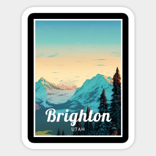 Brighton utah united states ski Sticker